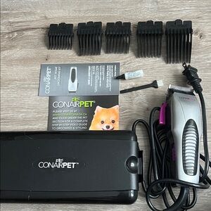 ConairPET Silver and Black Dog Grooming Kit